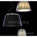 Modern Clear Glass With Fabric Shade Pendant Light modern lamp